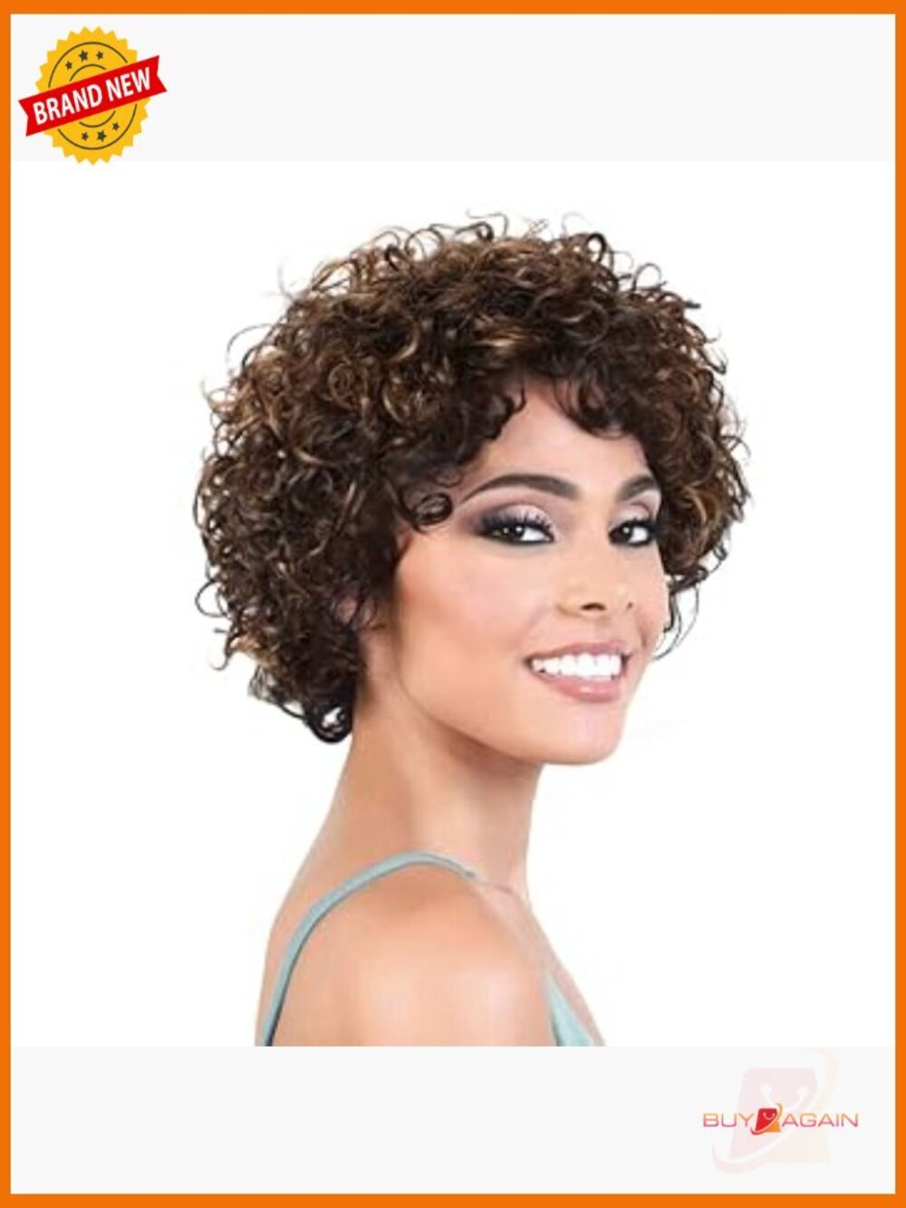 Short Curly Human Hair Wig 150% Density Glueless Pixie Cut Bouncy Curls Wear